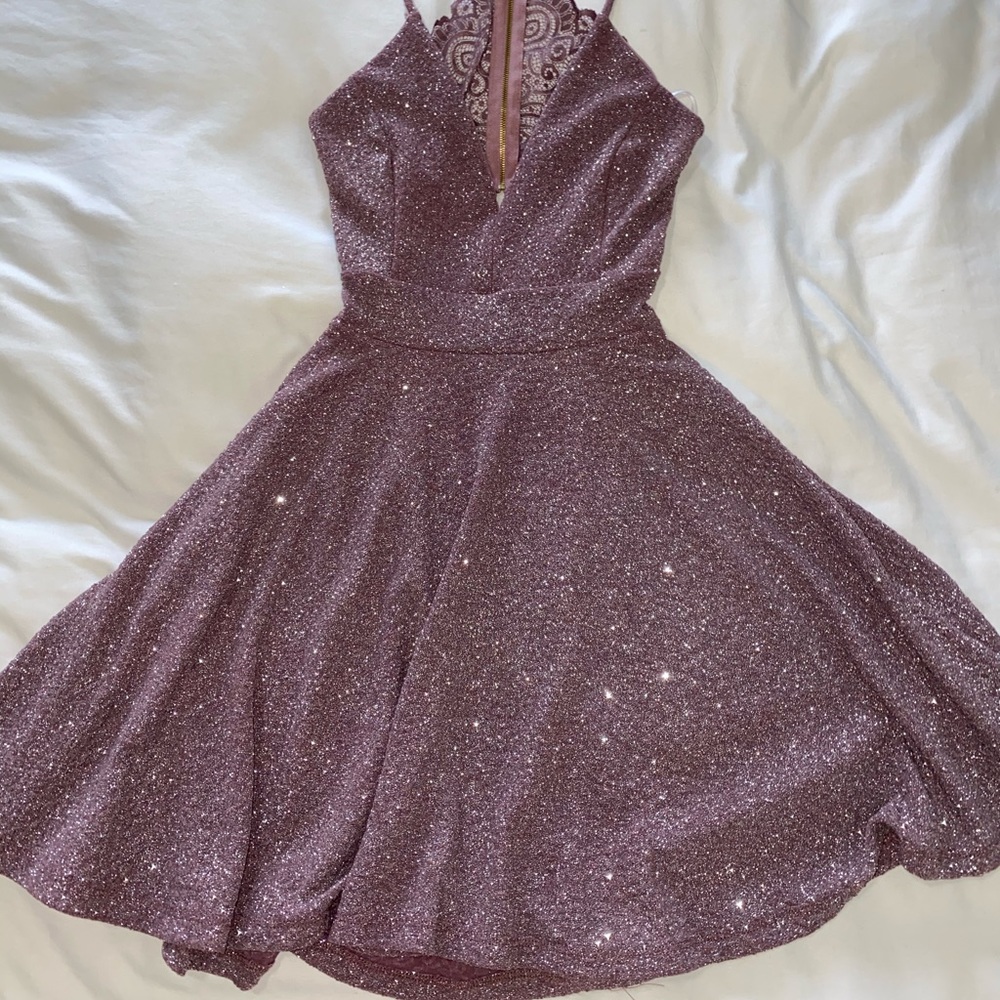 Sparkly Spaghetti Strap Dress